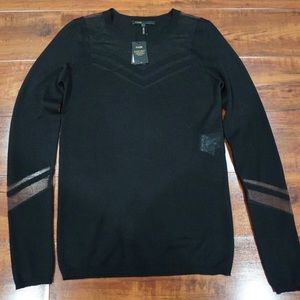 Maje Womens Black Pullover Decolette NWT Size 1